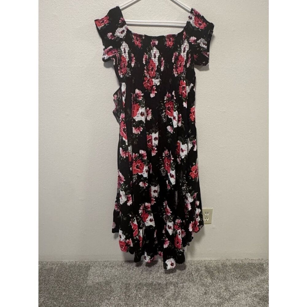 EUC torrid Maxi Challis Off-Shoulder Dress - Size 2 - Picture 7 of 10